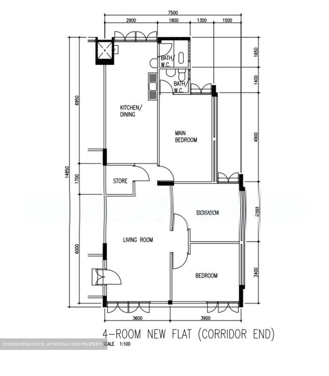 Blk 122 Ang Mo Kio Avenue 3 (Ang Mo Kio), HDB 4 Rooms #577818521